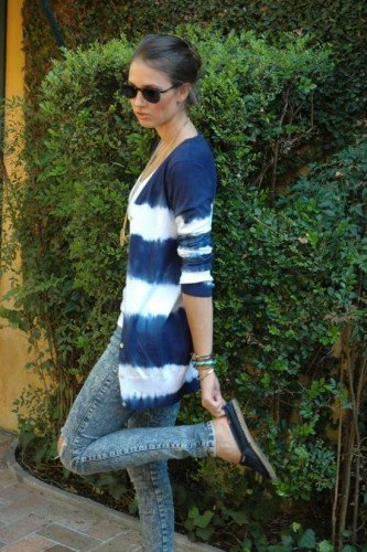 CASACO LE LIS BLANC TIE DYE