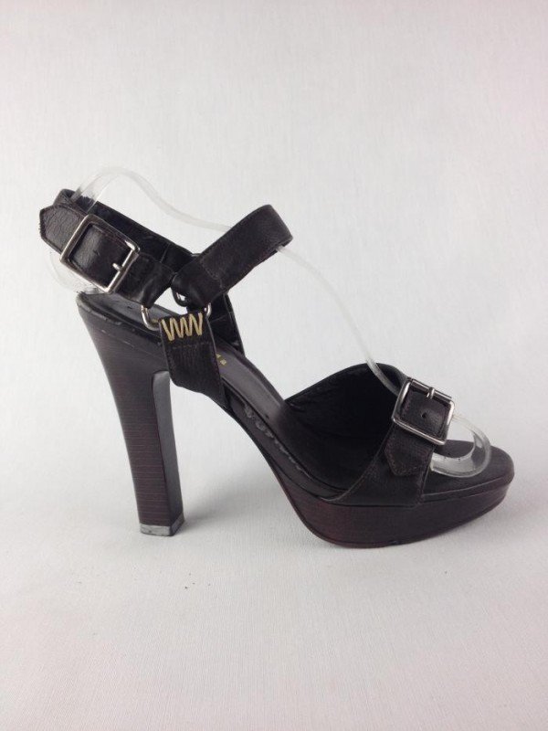 Sandalia Marrom Cafe - Datelli - Feminino - Sapatos - Sandalias