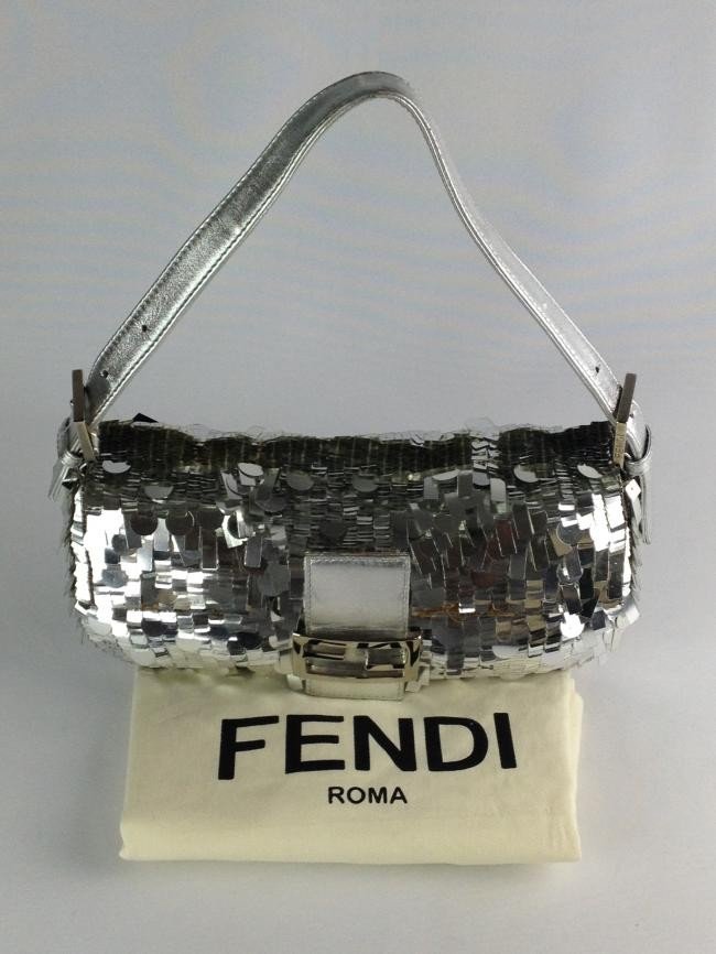 fendi silver bolsa