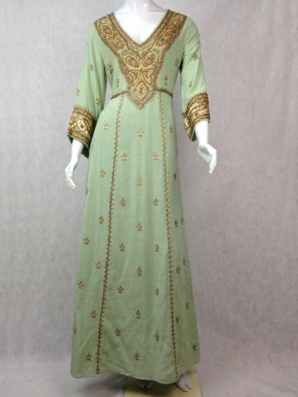 vestido kaftan longo