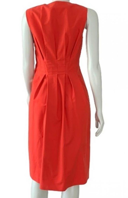 VESTIDO SALVATORE FERRAGAMO MIDI VERMELHO