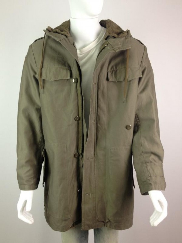 casaco parka verde militar
